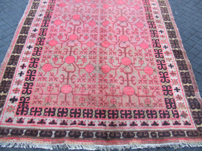 Antique samarkand Rug Carpet Hand Made 1900 1930  
